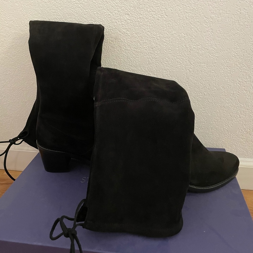 Stuart Weitzman Elevated Over the Knee Boots in suede - Picture 3 of 4